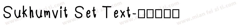 Sukhumvit Set Text字体转换